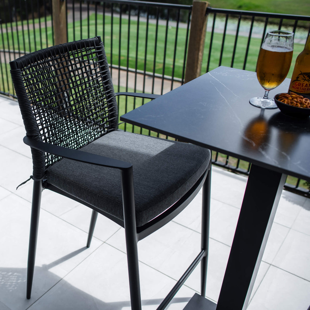 best-outdoor-furniture-Vienna Rope Lennox - 3pce (60x60) - Outdoor Bar Set #color_BLACK