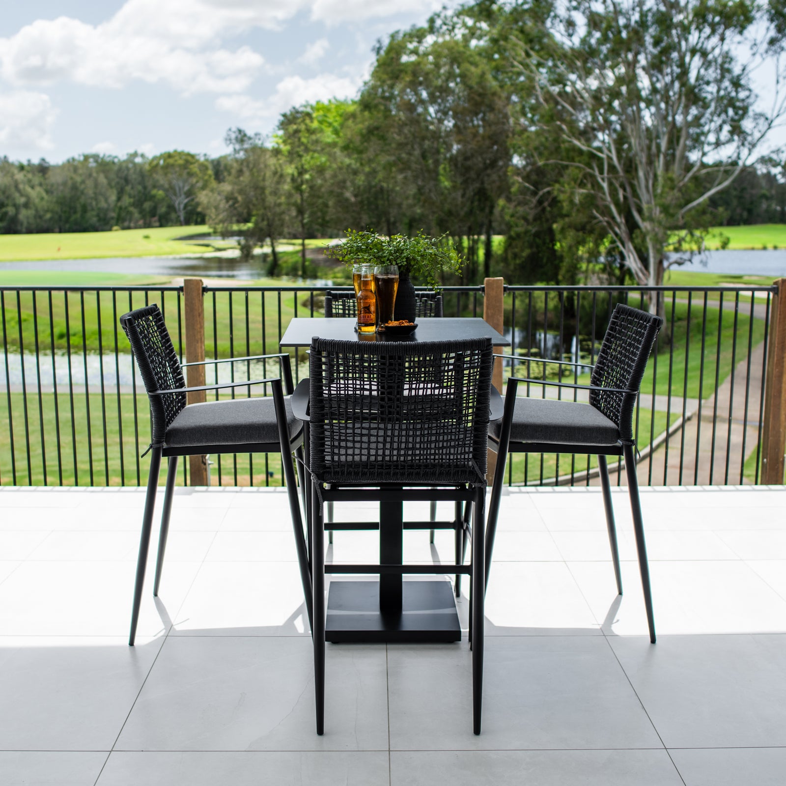 best-outdoor-furniture-Vienna Rope Lennox - 5pce (70x70) - Outdoor Bar Set #color_BLACK