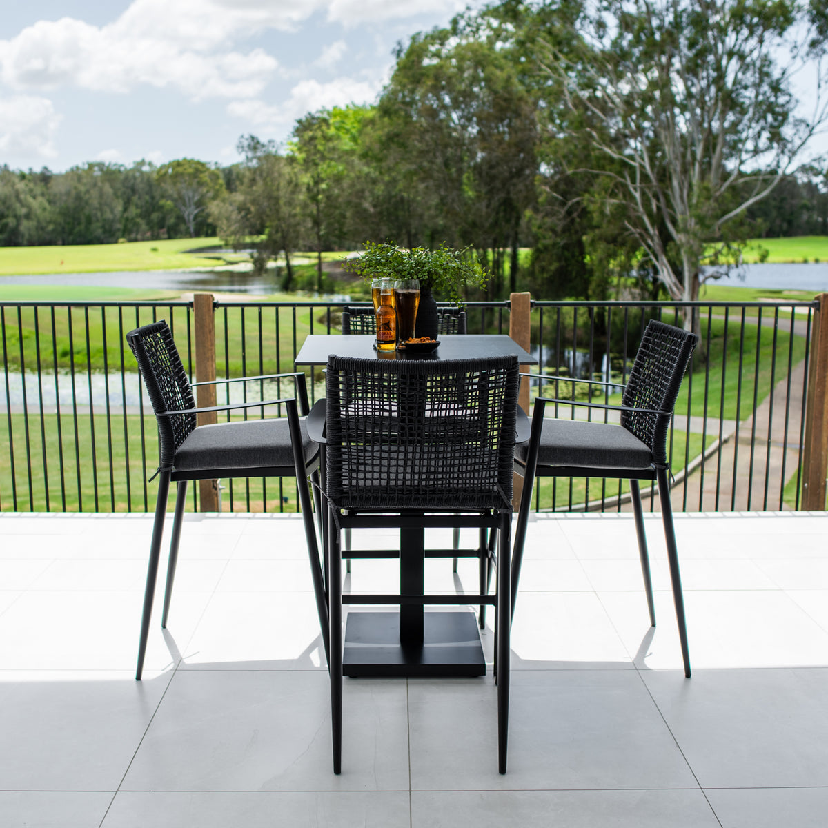 best-outdoor-furniture-Vienna Rope Lennox - 5pce (70x70) - Outdoor Bar Set #color_BLACK