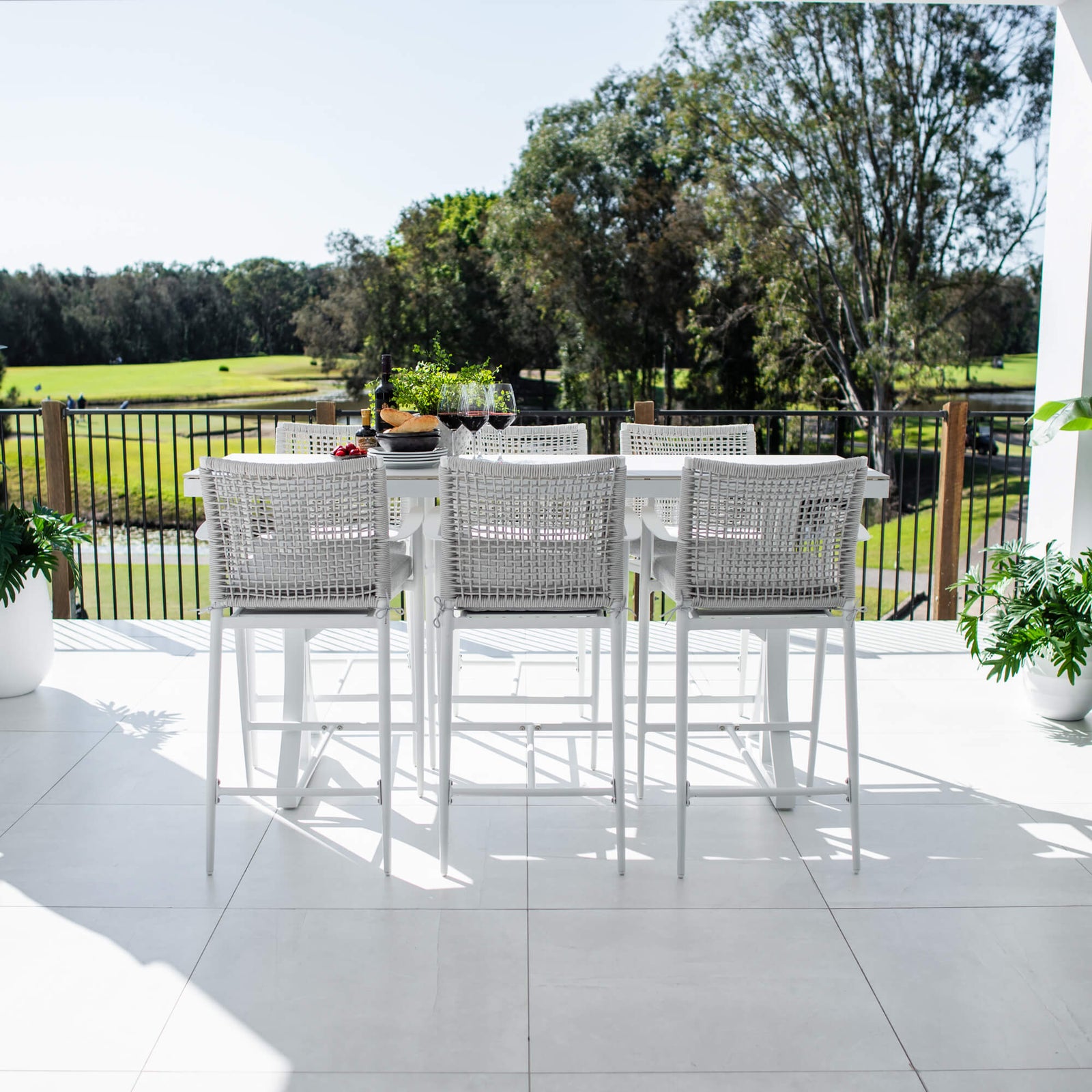 best-outdoor-furniture-Vienna Rope Malibu - 7pce (200x65) - Outdoor Bar Set #color_WHITE