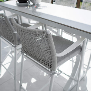 best-outdoor-furniture-Vienna Rope Malibu - 7pce (200x65) - Outdoor Bar Set #color_WHITE