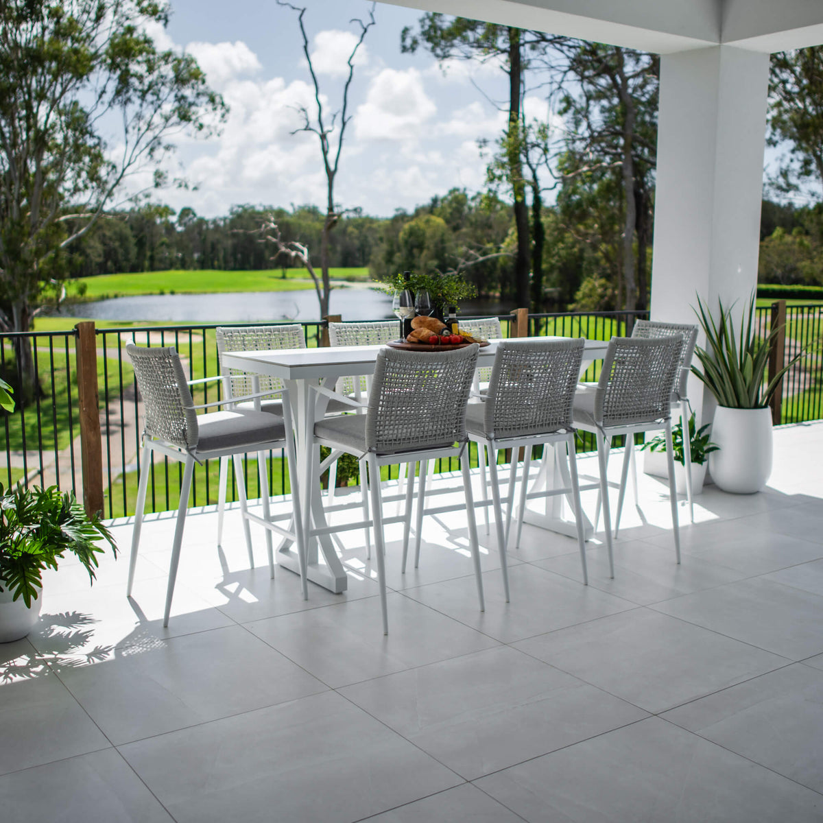 best-outdoor-furniture-Vienna Rope Malibu - 9pce (200x65) - Outdoor Bar Set #color_WHITE