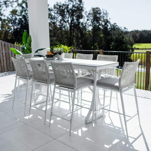 best-outdoor-furniture-Vienna Rope Malibu - 9pce (200x65) - Outdoor Bar Set #color_WHITE