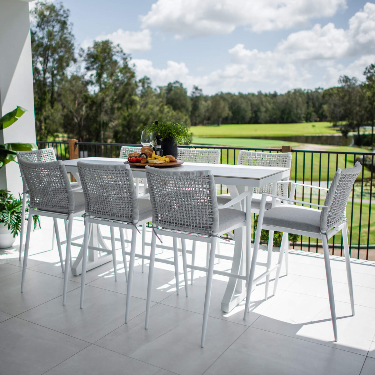 best-outdoor-furniture-Vienna Rope Malibu - 9pce (200x65) - Outdoor Bar Set #color_WHITE