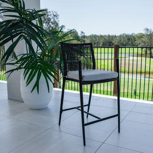 best-outdoor-furniture-Vienna Rope - Outdoor Bar Stool #color_BLACK