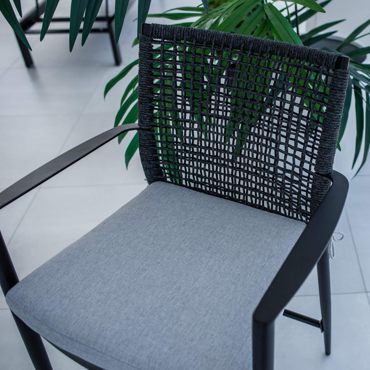 best-outdoor-furniture-Vienna Rope - Outdoor Bar Stool #color_BLACK