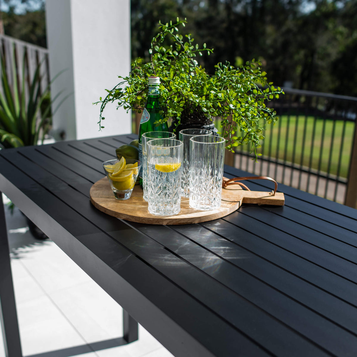 best-outdoor-furniture-Aria - (150x65) - Outdoor Bar Table #color_BLACK