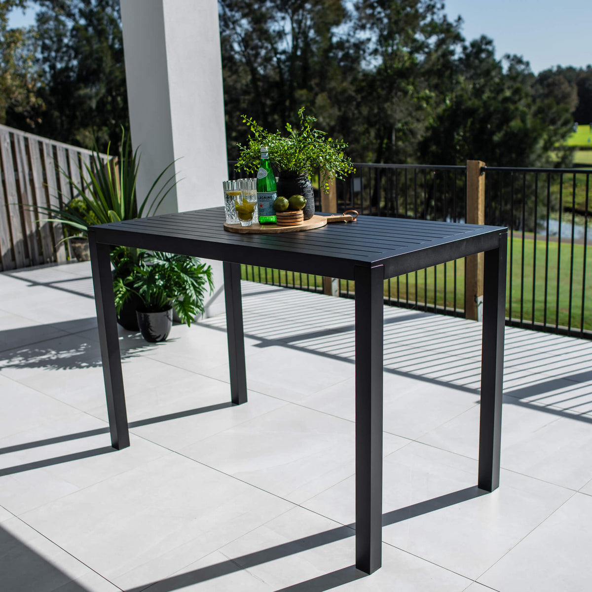 best-outdoor-furniture-Aria - (150x80) - Outdoor Bar Table #color_BLACK