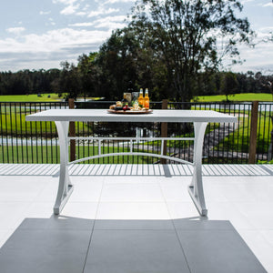 best-outdoor-furniture-Bergen - (200x100) - White Outdoor Bar Table #color_WHITE