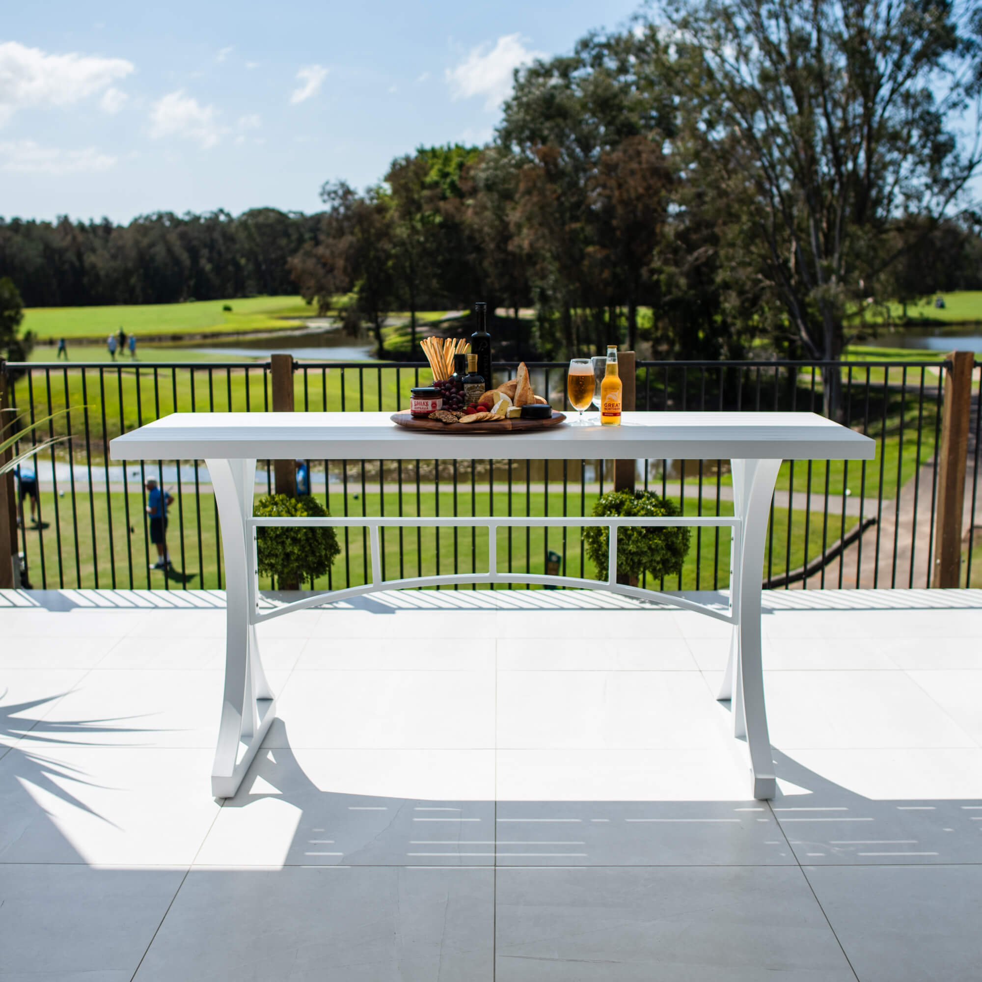 best-outdoor-furniture-Bergen Slat - White - Outdoor Bar Table (200x65x101H) #color_WHITE