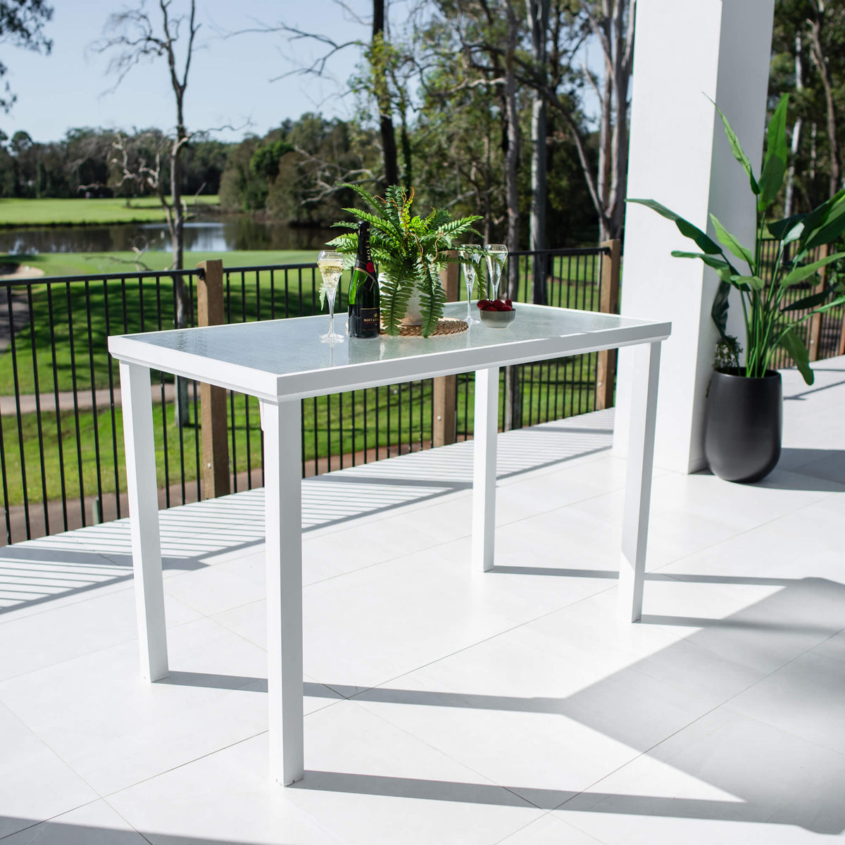 best-outdoor-furniture-Hudson - Outdoor Bar Table (150x80cm) #color_WHITE