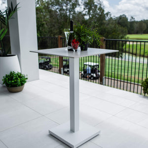 best-outdoor-furniture-Lennox - (70x70) - Outdoor Bar Table - Outdoor Dining Set #color_WHITE