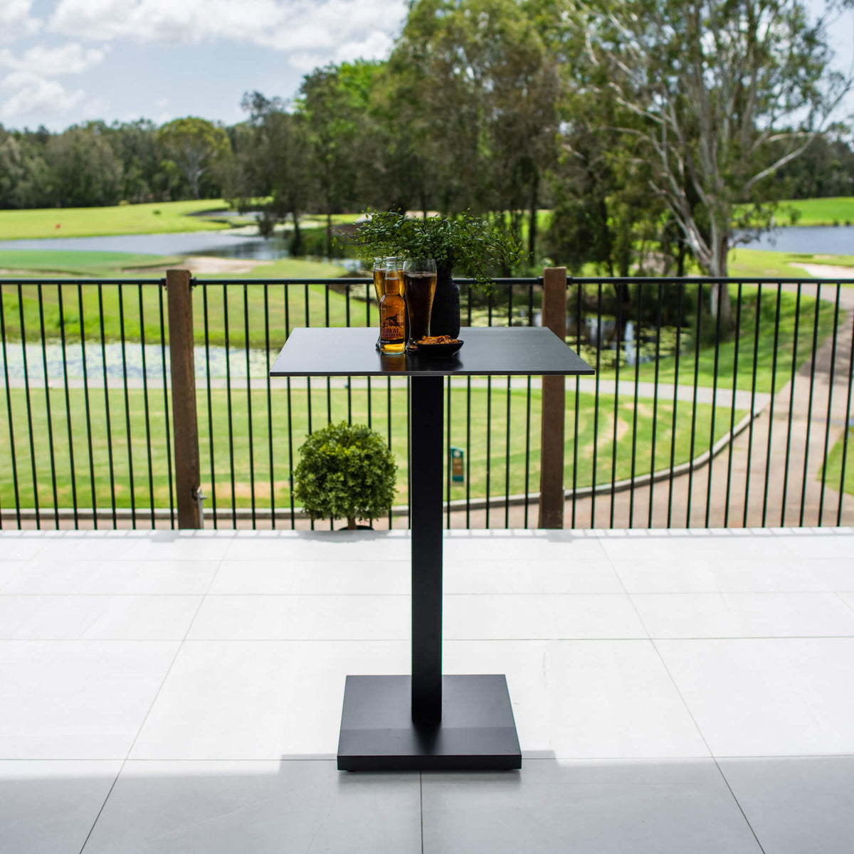 best-outdoor-furniture-Lennox - (70x70) - Outdoor Bar Table - Outdoor Dining Set #color_BLACK