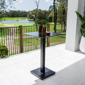 best-outdoor-furniture-Lennox - (70x70) - Outdoor Bar Table - Outdoor Dining Set #color_BLACK