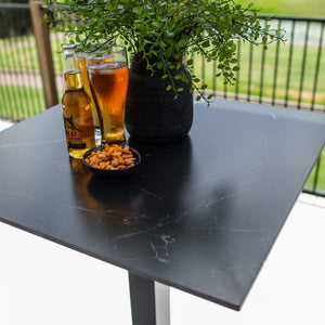 best-outdoor-furniture-Lennox - (70x70) - Outdoor Bar Table - Outdoor Dining Set #color_BLACK