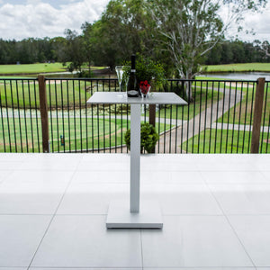 best-outdoor-furniture-Lennox - (70x70) - Outdoor Bar Table - Outdoor Dining Set #color_WHITE