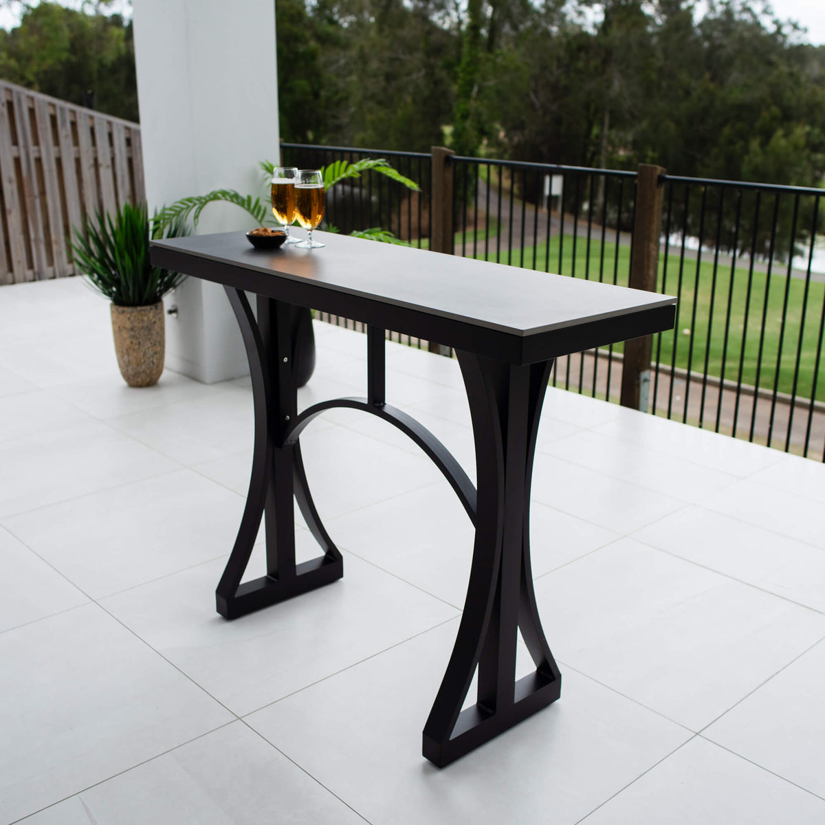 best-outdoor-furniture-Malibu - (130x45) - Outdoor Bar Table #color_BLACK