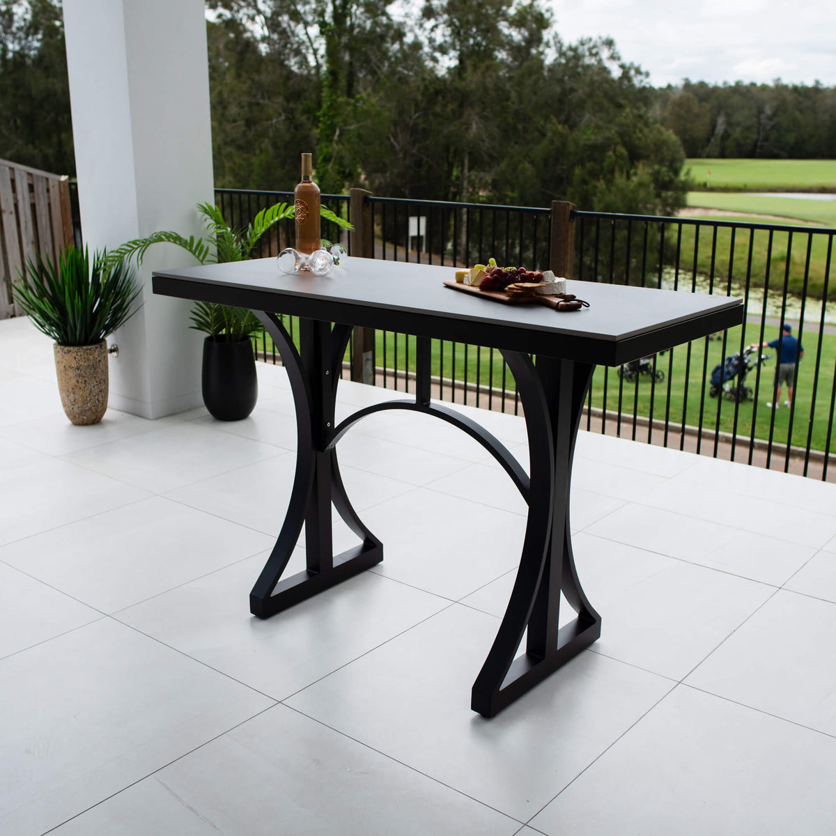 best-outdoor-furniture-Malibu - (150x65) - Outdoor Bar Table #color_BLACK