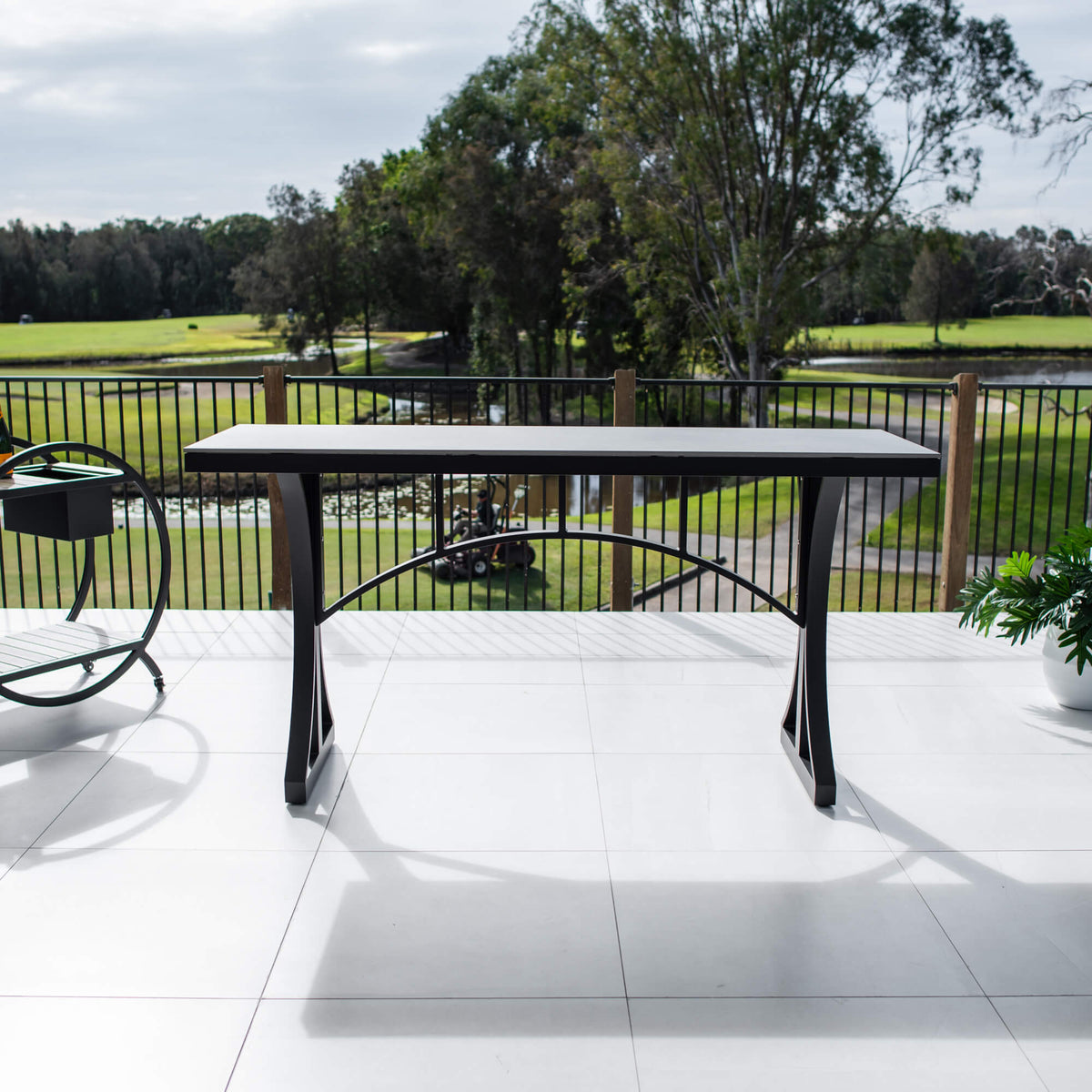 best-outdoor-furniture-Malibu - (200x65) - Outdoor Bar Table #color_BLACK