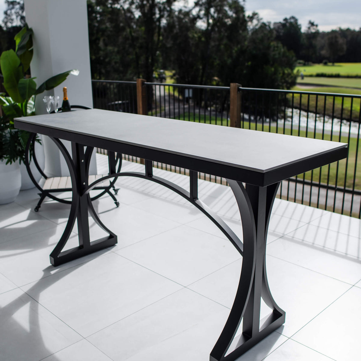 best-outdoor-furniture-Malibu - (200x65) - Outdoor Bar Table #color_BLACK