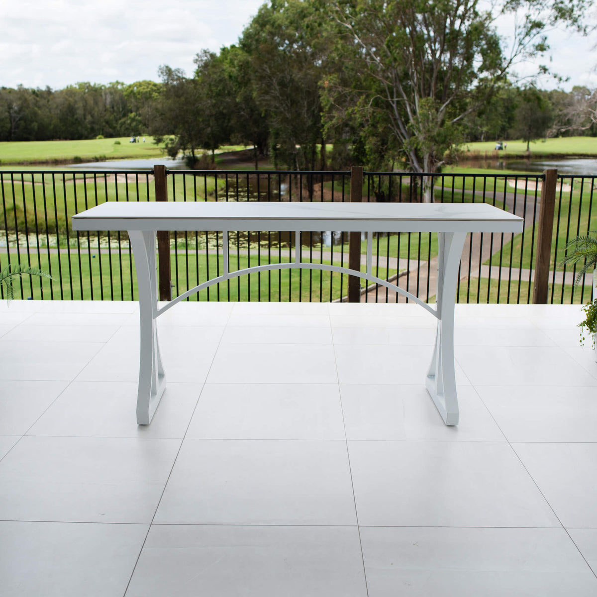 best-outdoor-furniture-Malibu - (200x65) - Outdoor Bar Table #color_WHITE