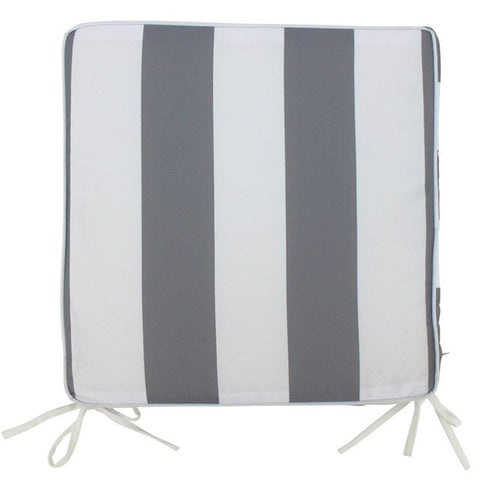Grey Stripe Chairpad 42 x 42cm