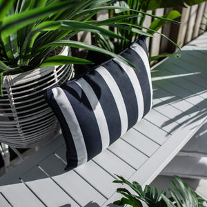 best-outdoor-furniture-Stella Bolster 45 x 32cm - Outdoor Cushion #color_NAVY-WHITE