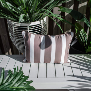 best-outdoor-furniture-Stella Bolster 45 x 32cm - Outdoor Cushion #color_BEIGE-WHITE