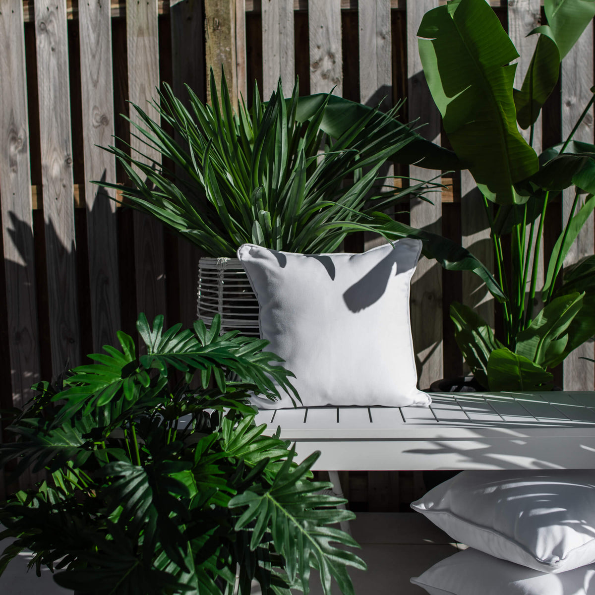 best-outdoor-furniture-Stella Plain 45 x 45cm - Outdoor Cushion #color_WHITE