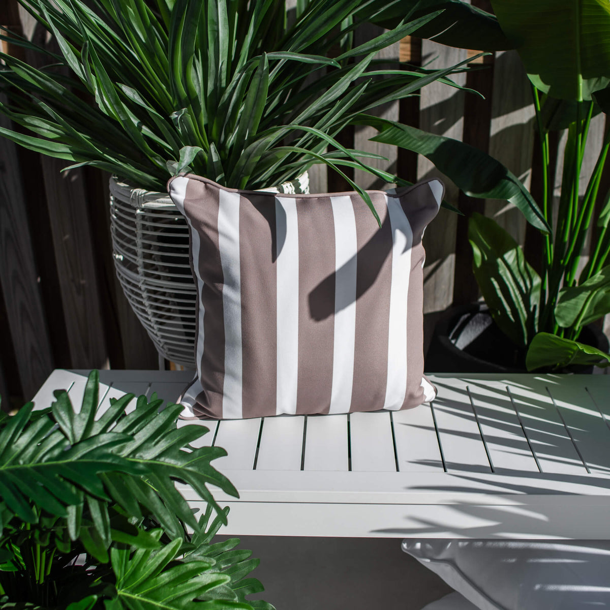 best-outdoor-furniture-Stella Stripe 45 x 45cm - Outdoor Cushion #color_BIEGE-WHITE