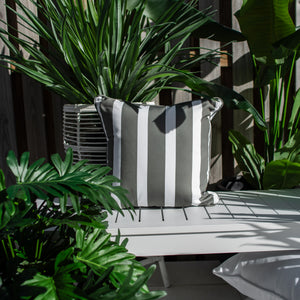 best-outdoor-furniture-Stella Stripe 45 x 45cm - Outdoor Cushion #color_SAGE-WHITE