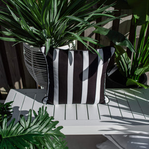 best-outdoor-furniture-Stella Stripe 45 x 45cm - Outdoor Cushion #color_BLACK-WHITE