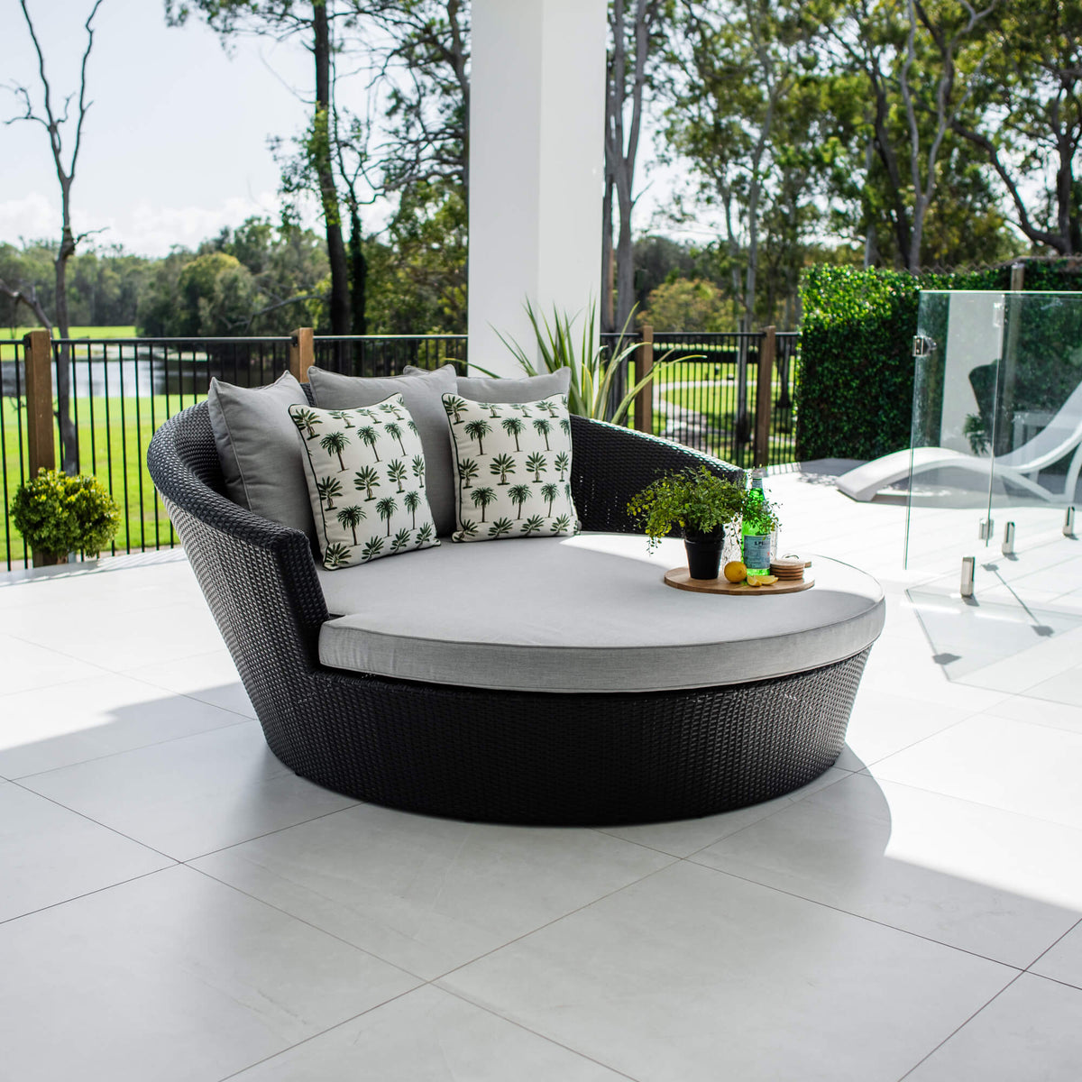 best-outdoor-furniture-Newport - Outdoor Daybed #color_BLACK
