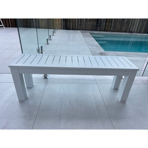 best-outdoor-furniture-Aluminium Slat Bench 129cm - Outdoor Bench