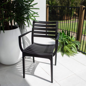 best-outdoor-furniture-Apollo XL - Outdoor Dining Chair #color_BLACK
