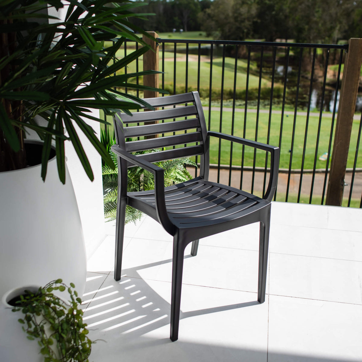best-outdoor-furniture-Apollo XL - Outdoor Dining Chair #color_BLACK