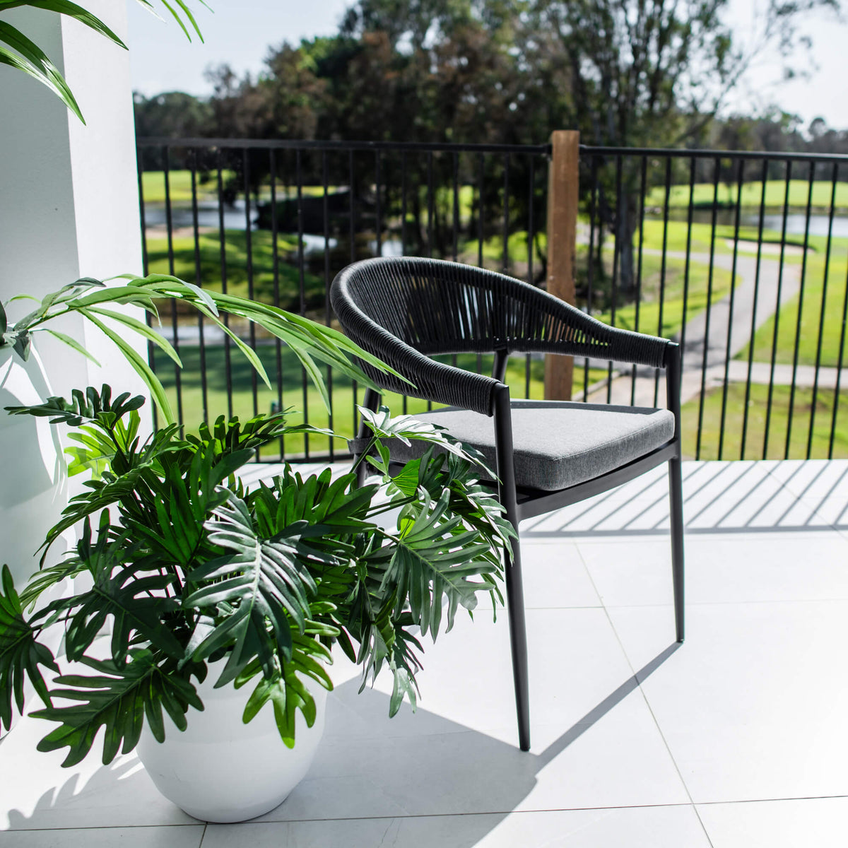 best-outdoor-furniture-Kiara Rope - Outdoor Dining Chair #color_BLACK