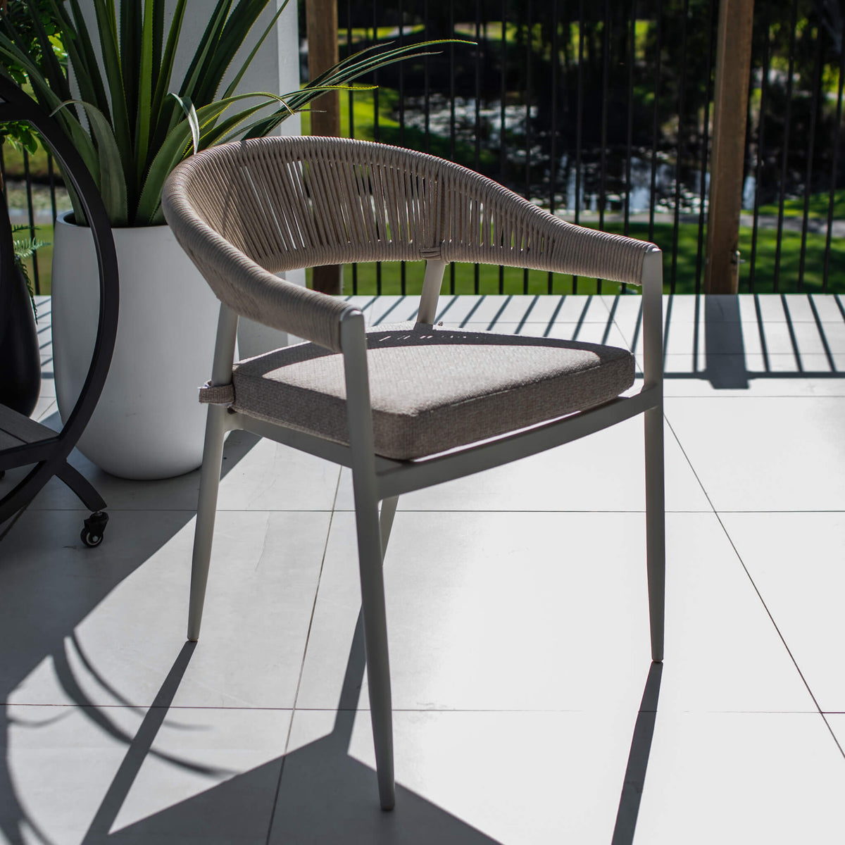 best-outdoor-furniture-Kiara Rope - Outdoor Dining Chair #color_WHITE-BIEGE