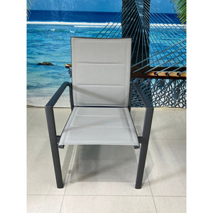 best-outdoor-furniture-Margot Dining Chair - Outdoor Chair Gunmetal/Grey