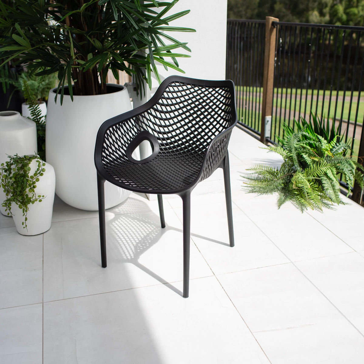 best-outdoor-furniture-Roma XL - Outdoor Chair #color_BLACK