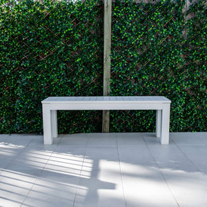 best-outdoor-furniture-Slat Bench - Outdoor Dining Chair #color_WHITE