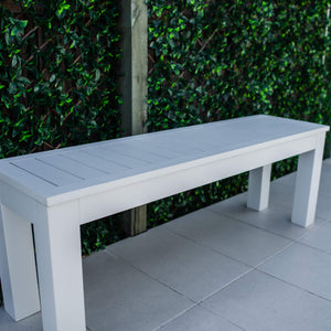 best-outdoor-furniture-Slat Bench - Outdoor Dining Chair #color_WHITE