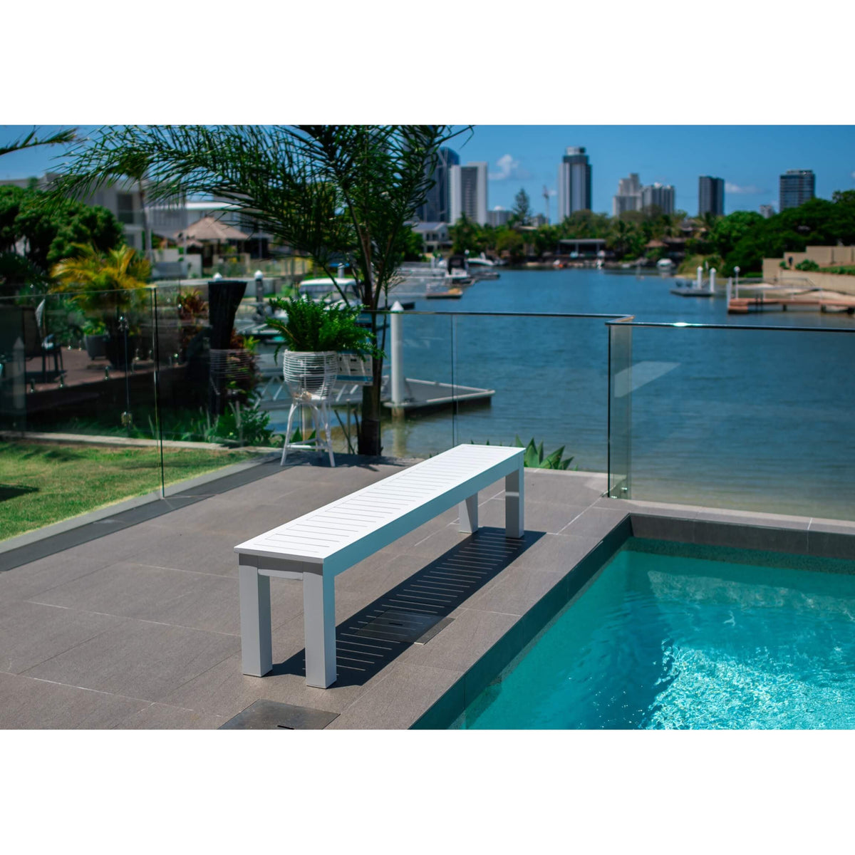 Aluminium Slat Bench - Outdoor Bench