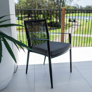 best-outdoor-furniture-Vienna Rope Chair - Outdoor Chair #color_BLACK