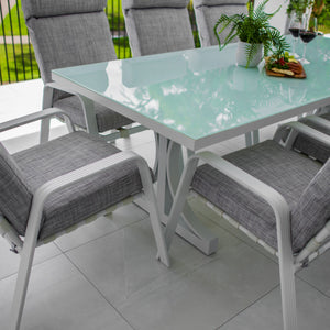 best-outdoor-furniture-Andorra - Coast Moon - 9pce Outdoor Dining Set (215cm) White Grey