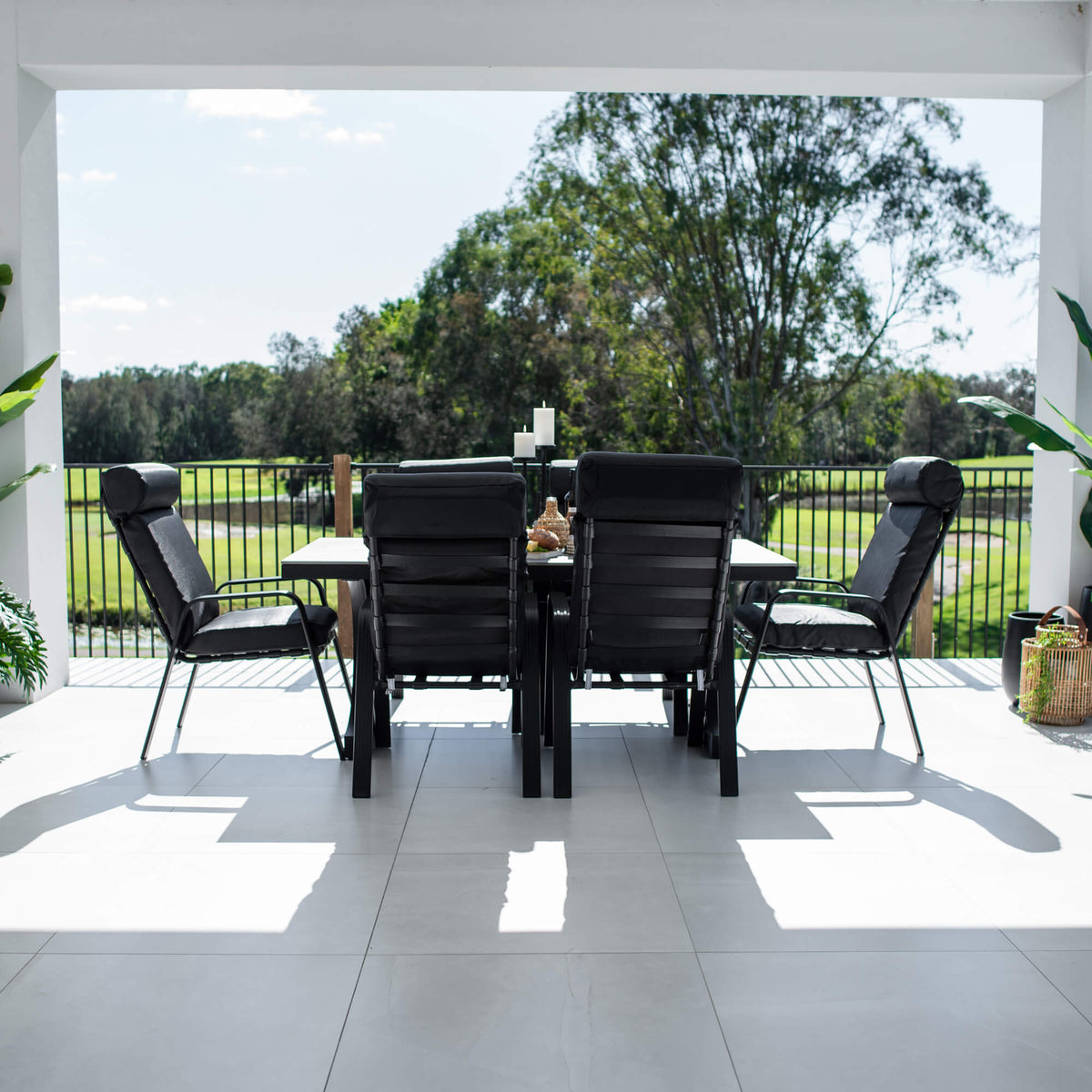 best-outdoor-furniture-Andorra Malibu - 7pce (180x100) - Outdoor Dining Set #color_BLACK