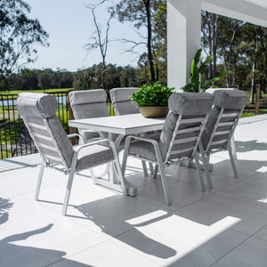 best-outdoor-furniture-Andorra Malibu - 7pce (180x100) - Outdoor Dining Set #color_WHITE