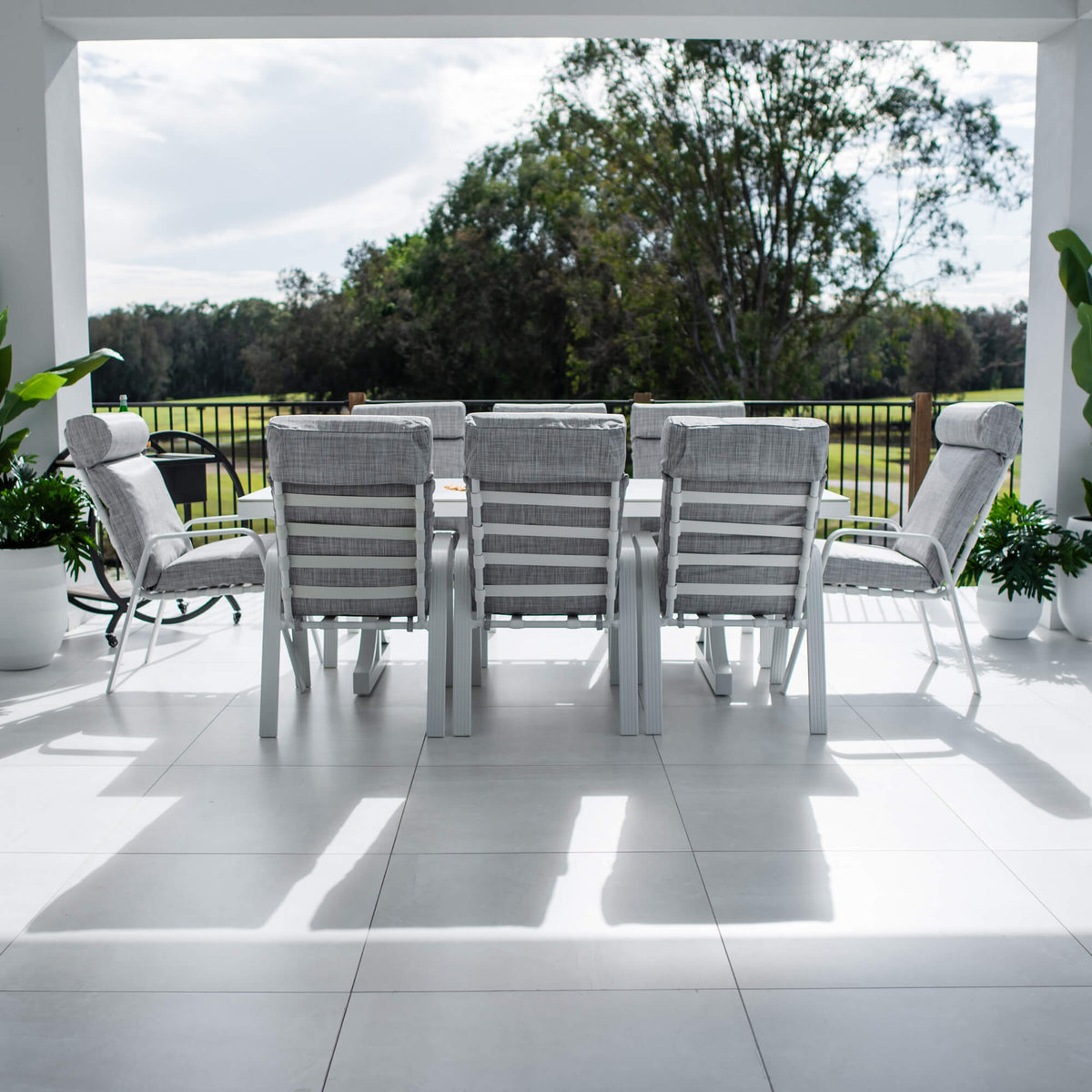 best-outdoor-furniture-Andorra Malibu - 9pce (215x100) - Outdoor Dining Set #color_WHITE