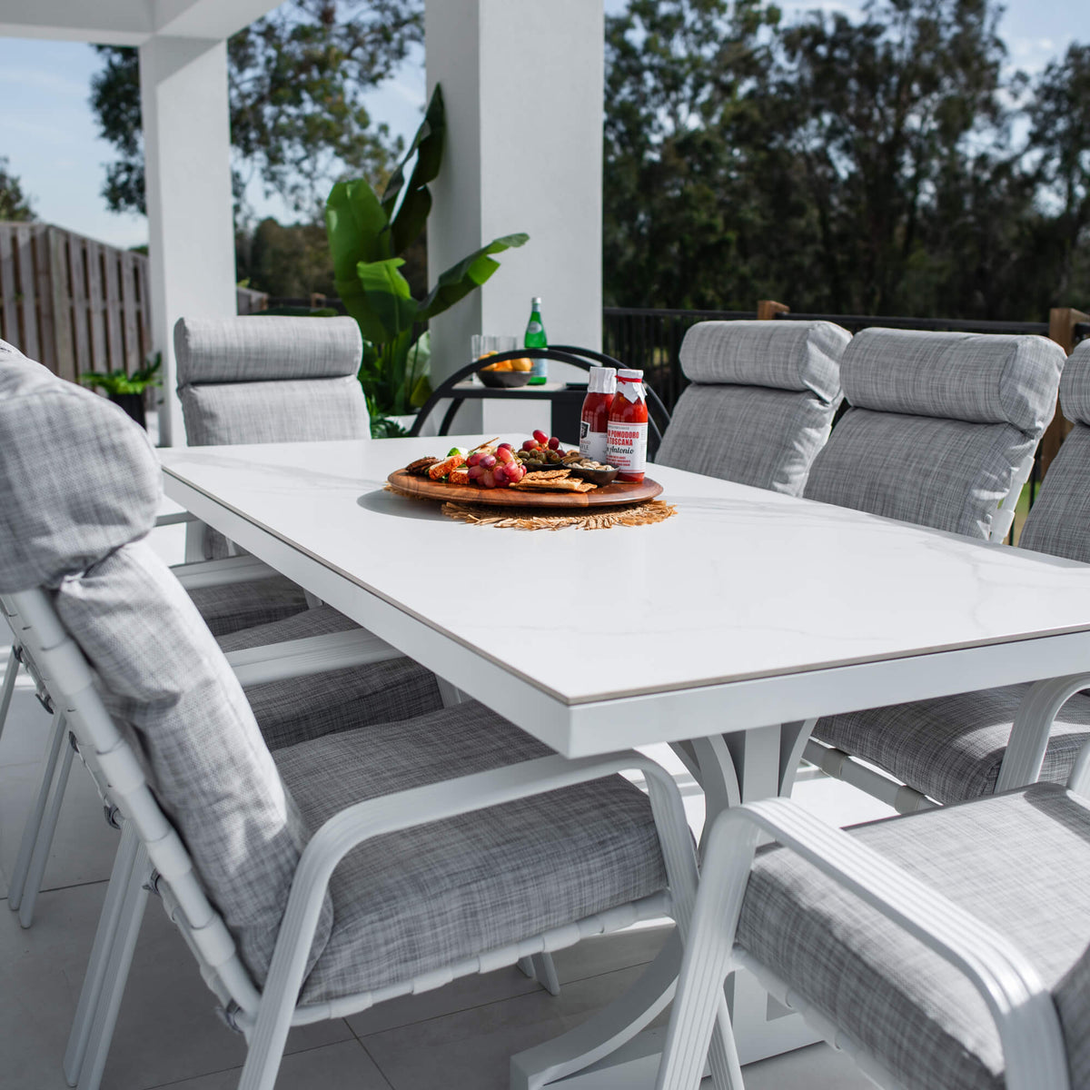 best-outdoor-furniture-Andorra Malibu - 9pce (215x100) - Outdoor Dining Set #color_WHITE