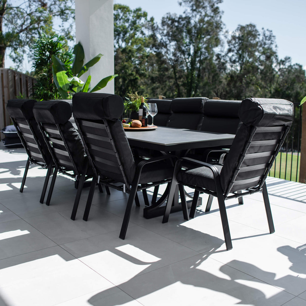 best-outdoor-furniture-Andorra Malibu - 9pce (215x100) - Outdoor Dining Set #color_BLACK